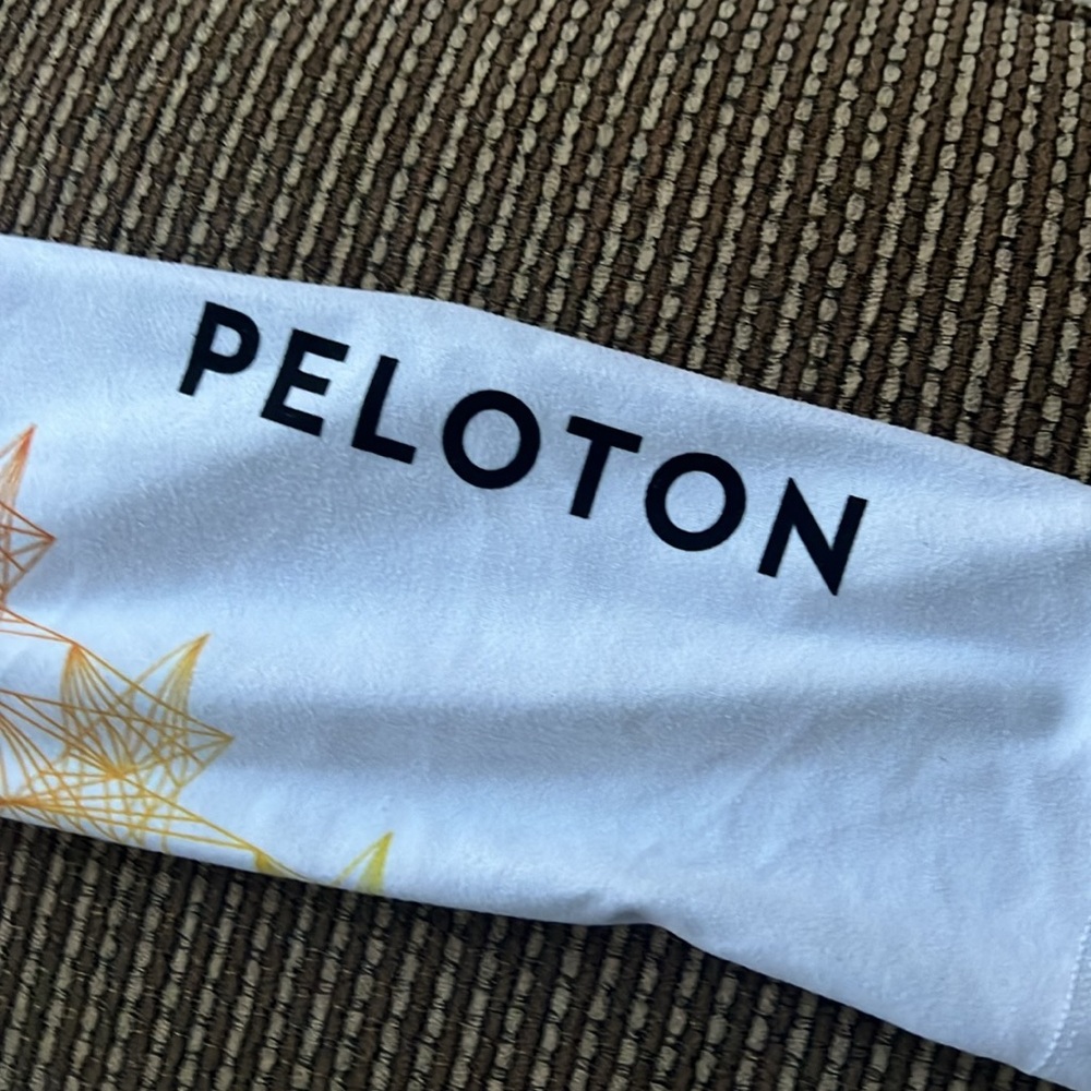 Peloton With Cropped Leggings Size Small Rainbow Lead With Love View 4